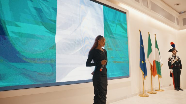 Foto degli ospiti italiani, nigeriani e della comunità internazionale presenti alla celebrazione dell'ottantesima Festa della Repubblica Italiana a Abuja il 2 Giugno 2026, organizzato dall'Ambasciata d'Italia.